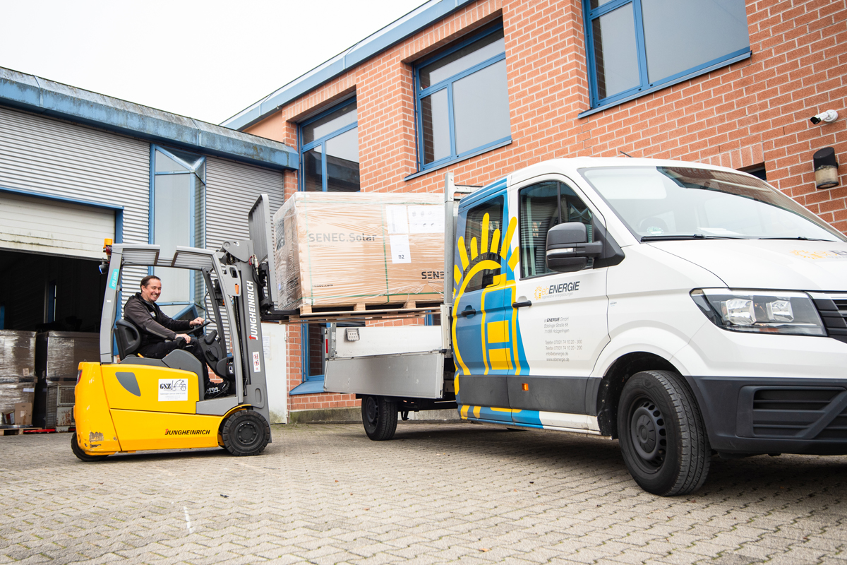 ebENERGIE Lager Logistik Holzgerlingen